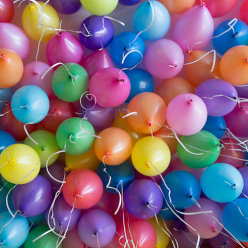 Cream Hub Assorted Decorator Balloons 25 Pack x 2 (50 Balloons)